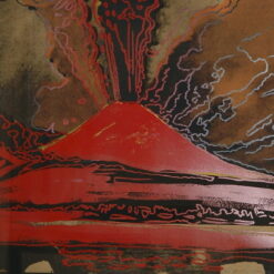 Authentic - looking 'Andy Warhol Inspired' Oil Painting of 'Vesuvius' from 1985, Hand - crafted in Dafen Village for Pop Art and Landscape Art Collectors