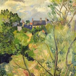 Customizable Oil Painting - "View from My Window in Genets (Brittany)" Inspired by Valadon - Dafen Village Studio's Special Offer