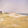 Exquisitely Hand-Painted Oil on Canvas Replica of Georges Seurat's 'View of Fort Samson' - A Magnificent Neo-Impressionist and Pointillist Landscape by Dafen Village Artists for Art Aficionados and Military Landscape Enthusiasts