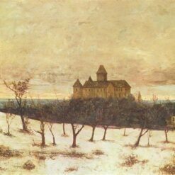 High-Resolution Print Inspired by Gustave Courbet's 'View of Neuenburger' (c.1875) - An Affordable Way to Adorn Your Space with Realist Landscape Art from Dafen Village