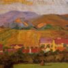 High-quality 'Village with Mountains' Impressionist Inspired Oil on Canvas Painting by Egon Schiele - Direct from Dafen Village Studios for Art Aficionados