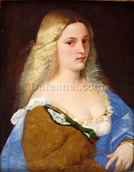 Violante Inspired by Titian – High Renaissance Portrait Oil Painting from DaFen Village Studio