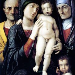 Authentic - Style Oil Painting of "Virgin and Child with St. John the Baptist, St. Zachary and St. Elizabeth" Inspired by Mantegna - Dafen Village's Exclusive Creation