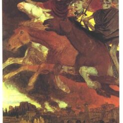 Dafen - Crafted Symbolist Allegory INSPIRED BY Böcklin’s War 1896 Masterpiece