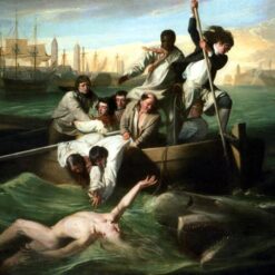 Dafen Village Hand-Painted Oil Canvas: Watson and the Shark INSPIRED BY John Singleton Copley’s 1782 Romantic History Masterpiece from Detroit Institute of Arts