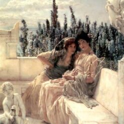 High - Quality Reproduction of Alma - Tadema's Whispering Noon Oil Painting - Exclusive from Dafen Village Artisans