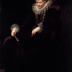 Handmade in Dafen Village - “Wife of an Aristocratic Genoese” by Van Dyck Inspired Painting