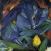 Expressionist 'Wild Pigs (Boar and sow)' Inspired Oil Painting Replica - Hand-painted by Dafen Village's Skilled Craftsmen for Intriguing Wildlife Art Displays