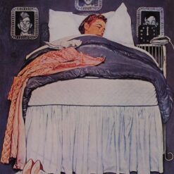 Dafen Village's Authentic - looking Replica of Norman Rockwell's 1944 'Willie Gillis New Year's Eve' - Perfect for Decorating with a Touch of Vintage Wartime Festivity