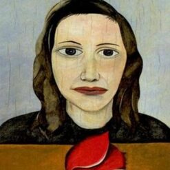 Authentic - Looking "Woman with a Tulip" Inspired Surrealist Artwork from Dafen Village - Ideal for Home and Office Accents