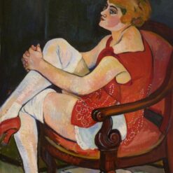 Customizable Oil Painting Inspired by Valadon's "Women in White Stockings" - Dafen Village Studio's Special Offer