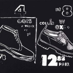 Pop Art Rendition of Andy Warhol's Work Boots (1986), Authentic Hand - crafted Figurative Oil Painting from Dafen Village Studios