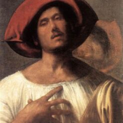 High-Quality Dafen Village Creation: 'Young man (The impassioned singer)' Inspired by Giorgione (c.1510) - High Renaissance Portrait Oil Painting on Canvas