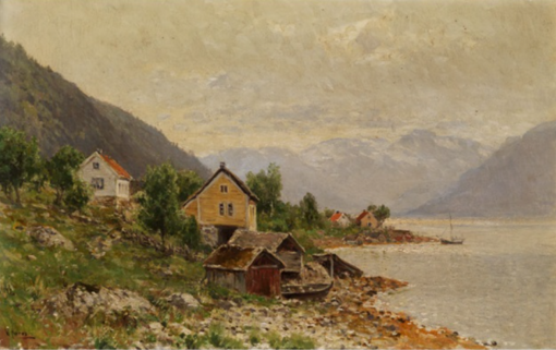 High – Quality Reproduction of Walter Moras’ ‘Wassermühlen am Stolpedal’ – 36×55 cm Oil Painting for Art Enthusiasts
