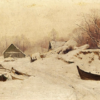 Captivating Dafen Village Reproduction of Walter Moras' 'Winter an einem See im Baltikum' - 30.5x50.5 cm Oil on Canvas Laid on Cardboard for Baltic Winter Lovers