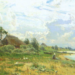 Exquisite Dafen Village Reproduction of Walter Moras' 'Motiv från Rügen' - 24x36 cm Oil on Panel for Interior Decorators