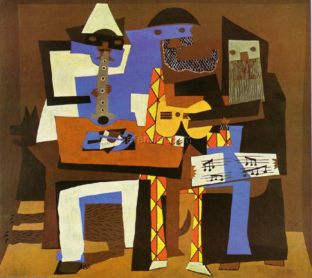 Three Musicians  paintings from Pablo Picasso