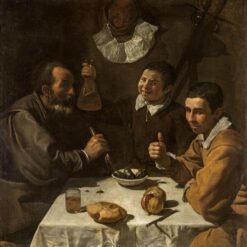 Breakfast (Desayuno) by Diego Velázquez – c.1618 Baroque Genre Oil Painting Replica on Canvas