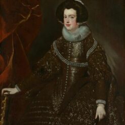 Queen Isabella of Spain by Velázquez – 1632 Baroque Royal Portrait Oil Painting Reproduction