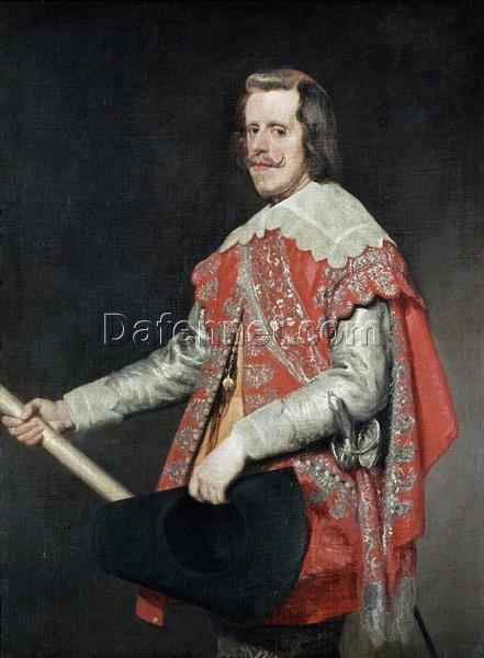 Velazquez Philip IV, King of Spain – 1644 Baroque Royal Portrait Oil Painting Reproduction