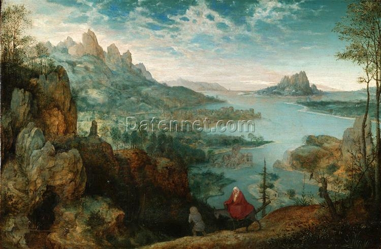 Pieter Bruegel the Elder – Landscape with the Flight into Egypt (1563), Northern Renaissance Religious Landscape