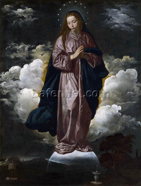 Buy Velázquez’s The Immaculate Conception – Baroque Religious Oil Painting for Sacred or Traditional Interiors