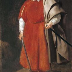 Velazquez Portrait of Redbeard, Cristobal de Castaneda – 17th Century Baroque Portrait Oil Painting Reproduction
