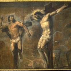 Titian’s Christ and the Good Thief – Mannerist Religious Oil Painting, c.1566