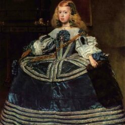 Diego Velázquez Infanta Margarita Portrait – 1660 Baroque Canvas Reproduction for Classic Interior Décor