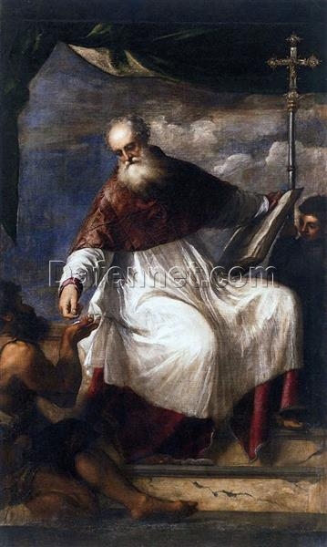 Titian’s St. John the Almsgiver – 1549-1550 Renaissance Religious Painting