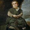 Velázquez Baroque Portrait of Don Francisco Lezcano – 'El Niño de Vallecas' Oil Painting Reproduction