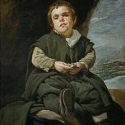 Velázquez Baroque Portrait of Don Francisco Lezcano – 'El Niño de Vallecas' Oil Painting Reproduction
