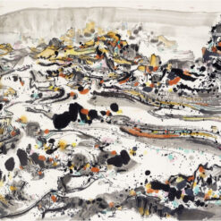 Grand Canyon USA by Wu Guanzhong - Custom Oil Painting for Hotel Lobby and Commercial Spaces