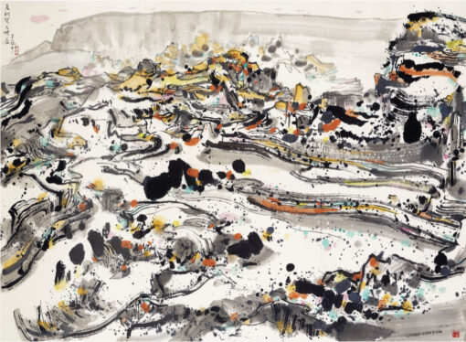Grand Canyon USA by Wu Guanzhong – Custom Oil Painting for Hotel Lobby and Commercial Spaces