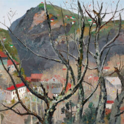 Lushan by Wu Guanzhong - Custom Oil Painting on Canvas for Elegant Home Decor