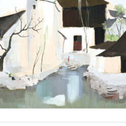 Wu Guanzhong Homeland of Lu Xun – Chinese Contemporary Oil Painting on Canvas for Wall Décor