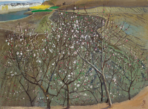 Wu Guanzhong’s Peach Blossom – Traditional Chinese Art in Modern Oil Painting