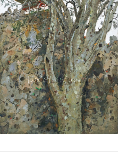 Wu Guanzhong’s “Bamboo Grove” – Custom Oil Painting for Home or Hotel Décor