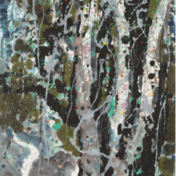 Forest and Spring" by Wu Guanzhong – Large Abstract Oil Painting for Modern Spaces