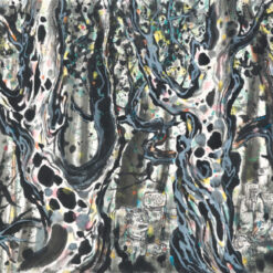 Custom Oil Painting – Wu Guanzhong 'Yi Kong Lin' Style Landscape, Chinese Modern Art for Living Room Walls