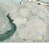 Wu Guanzhong Style River Village Landscape – 'People by the Wu River' Inspired Oil Painting on Canvas