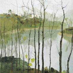 Wu Guanzhong Oil Painting - Scenic Landscape of the Yangtze River | Custom Oil Painting for Home & Hotel Décor