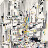 Wu Guanzhong 'Tsim Sha Tsui' – Custom Chinese Oil Painting of Hong Kong's Vibrant Cityscape