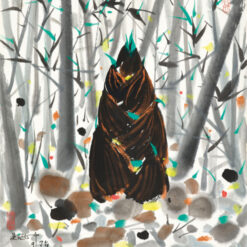 Spring Bamboo Shoots by Wu Guanzhong – Large Oil Painting for Hotel & Home Wall Art