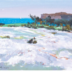 By the Sea – Wu Guanzhong Inspired Custom Oil Painting for Modern Interiors
