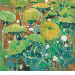 Carrot Flowers" by Wu Guanzhong – Custom Oil Painting for Modern Art Lovers