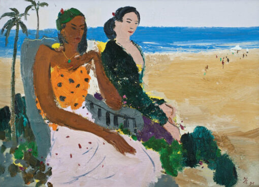 Wu Guanzhong’s Indonesian Charm – Custom Oil Painting for Tropical Home & Hotel Decor