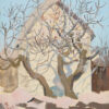 Fig Tree in Winter – Wu Guanzhong Inspired Chinese Landscape Oil Painting | DaFen Studio Custom Wall Art
