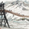 Custom Oil Painting of Wu Guanzhong’s Yunnan Landscape – Modern Chinese Wall Art from DaFen Village Studio