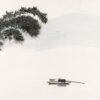 Wu Guanzhong’s Serene River Landscape - Original Oil Painting | Custom Art for Hotel Walls & Elegant Home Décor